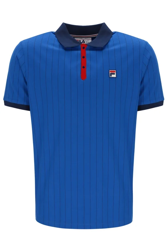 Polo a rayas clásico vintage BB1 en color Turkish Sea