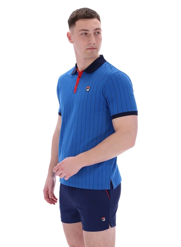 Polo a rayas clásico vintage BB1 en color Turkish Sea