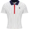 Polo ajustado BB1 a rayas finas de Gardenia Bai