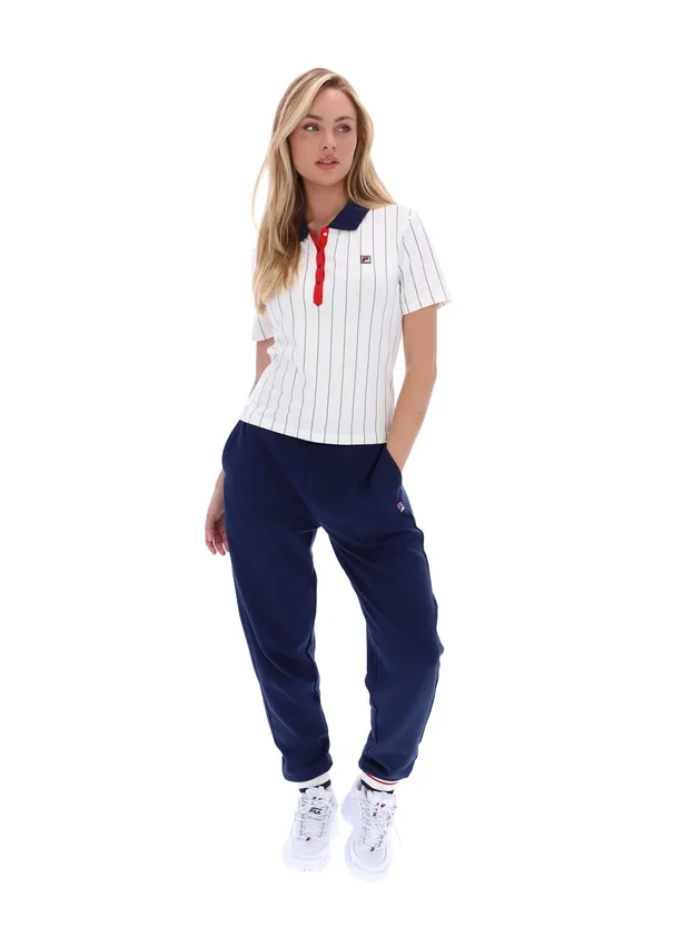 Polo ajustado BB1 a rayas finas de Gardenia Bai