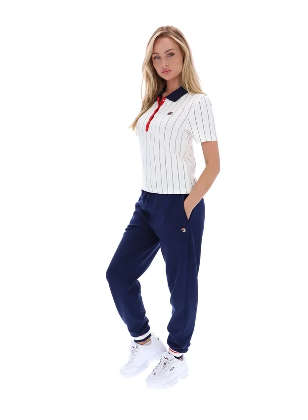 Polo ajustado BB1 a rayas finas de Gardenia Bai