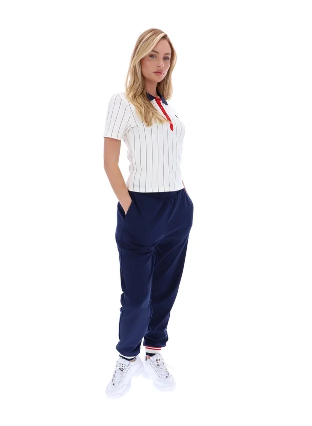 Polo ajustado BB1 a rayas finas de Gardenia Bai