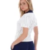 Polo ajustado BB1 a rayas finas de Gardenia Bai