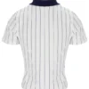 Polo ajustado BB1 a rayas finas de Gardenia Bai
