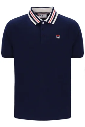Polo básico Achille Heritage Tape de Fila en azul marino