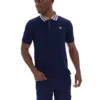 Polo básico Achille Heritage Tape de Fila en azul marino