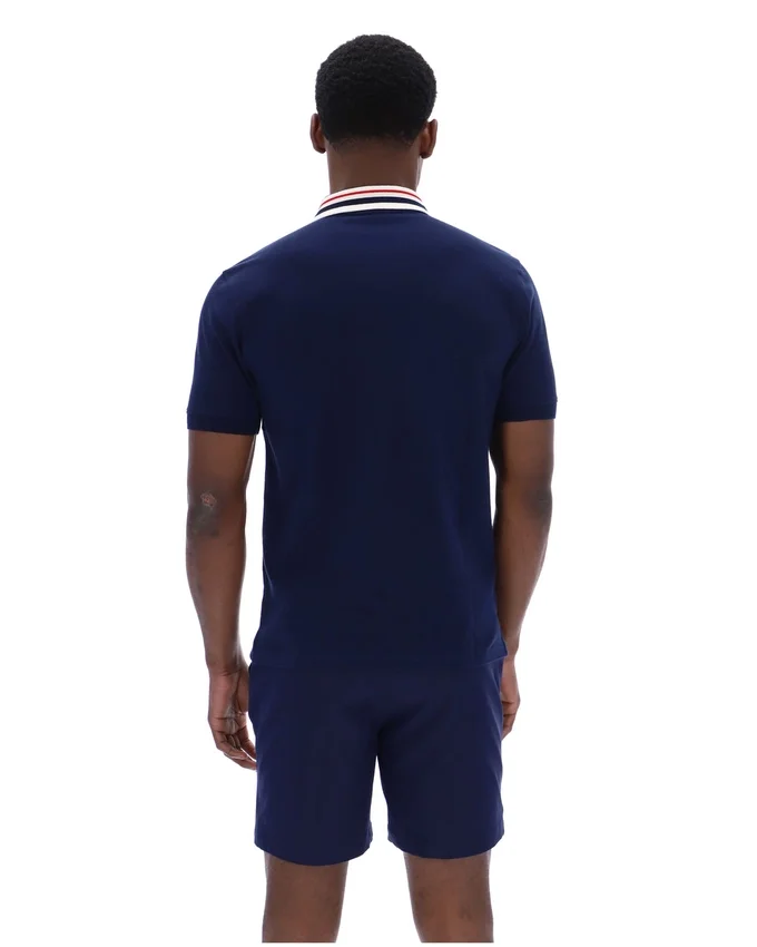 Polo básico Achille Heritage Tape de Fila en azul marino