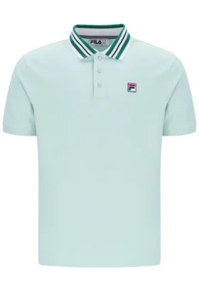Polo básico Achille Heritage Tape en color Surf Spray