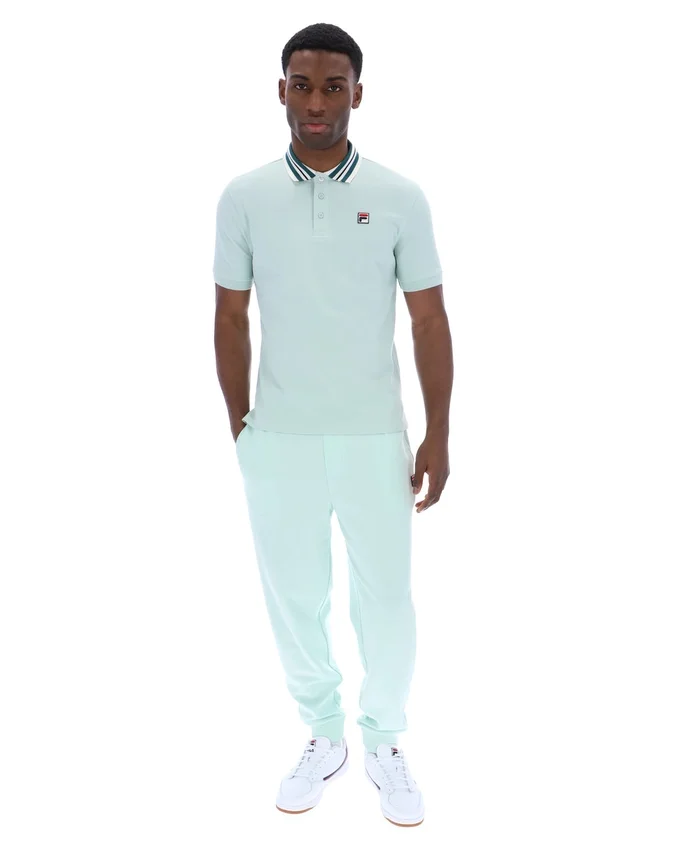Polo básico Achille Heritage Tape en color Surf Spray