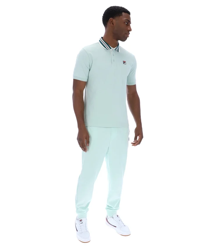 Polo básico Achille Heritage Tape en color Surf Spray
