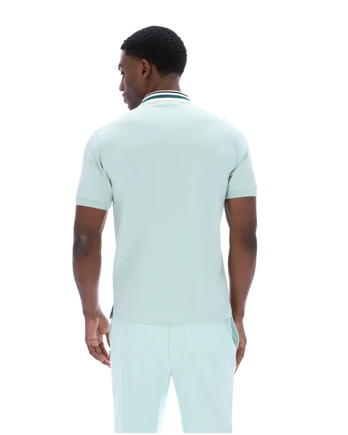 Polo básico Achille Heritage Tape en color Surf Spray