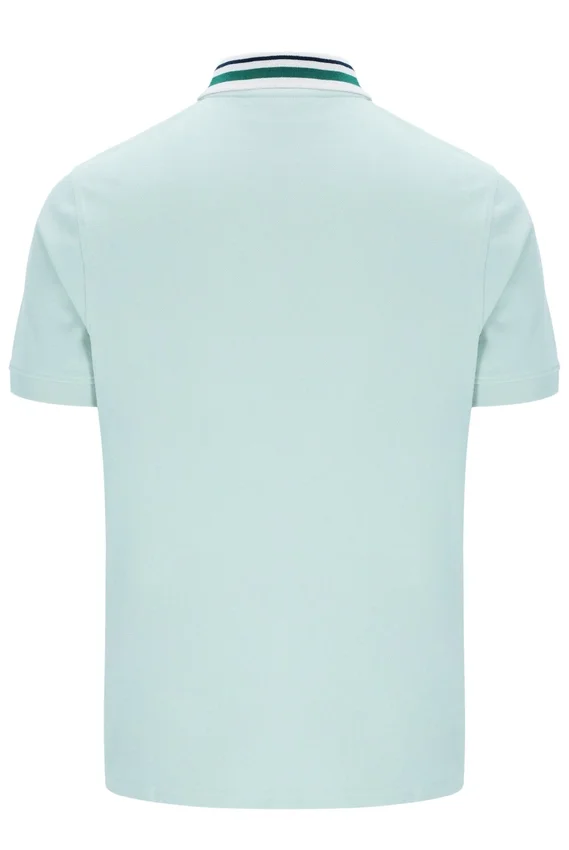 Polo básico Achille Heritage Tape en color Surf Spray