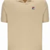 Polo clásico beige Tristiano con textura