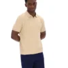 Polo clásico beige Tristiano con textura