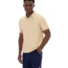 Polo clásico beige Tristiano con textura