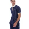 Polo clásico vintage a rayas BB1 de Fila en azul marino