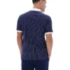 Polo clásico vintage a rayas BB1 de Fila en azul marino