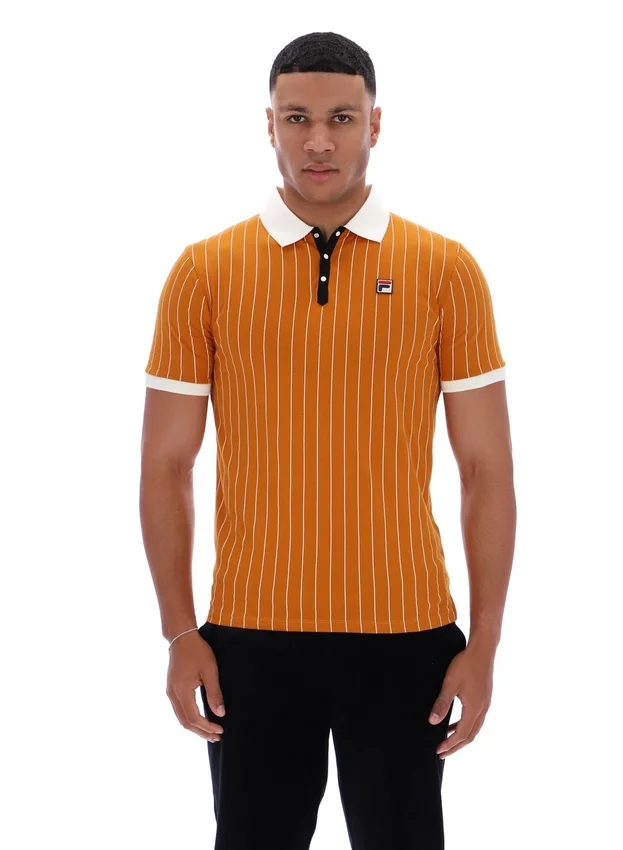 Polo clásico vintage a rayas BB1 en color Pumpkin Spice