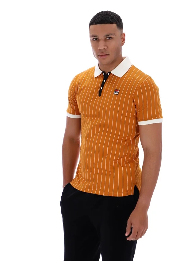 Polo clásico vintage a rayas BB1 en color Pumpkin Spice