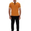 Polo clásico vintage a rayas BB1 en color Pumpkin Spice