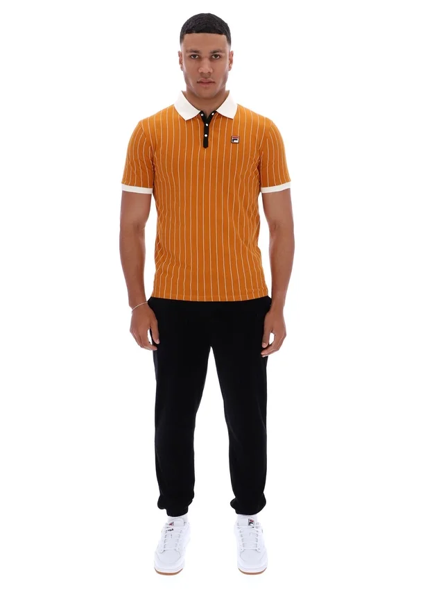 Polo clásico vintage a rayas BB1 en color Pumpkin Spice