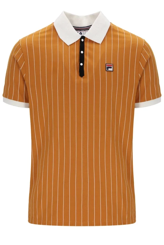Polo clásico vintage a rayas BB1 en color Pumpkin Spice