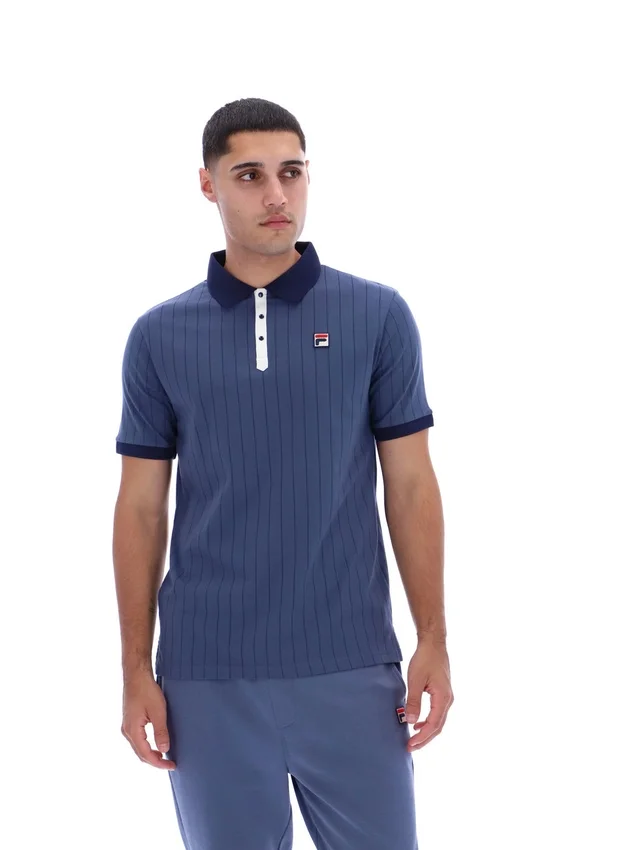 Polo clásico vintage a rayas BB1 en índigo