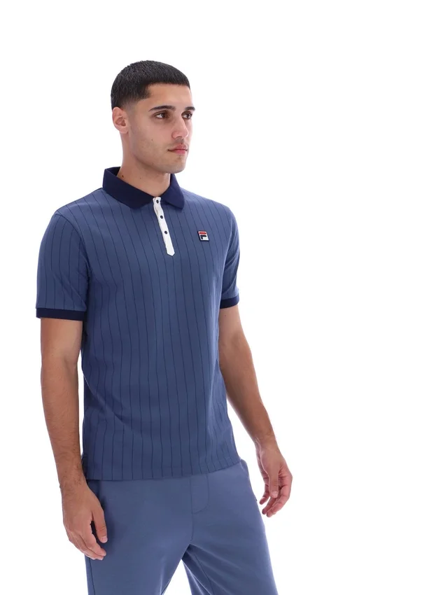 Polo clásico vintage a rayas BB1 en índigo