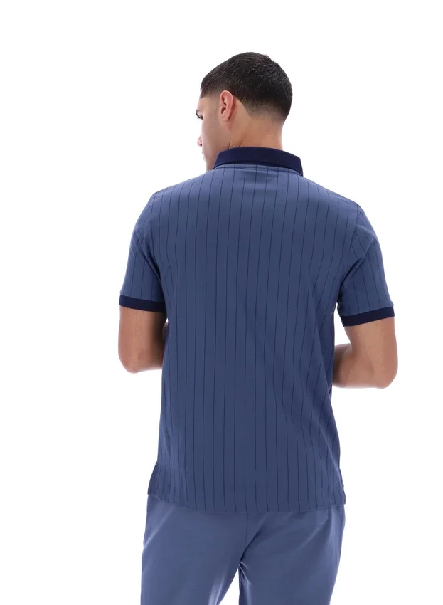 Polo clásico vintage a rayas BB1 en índigo