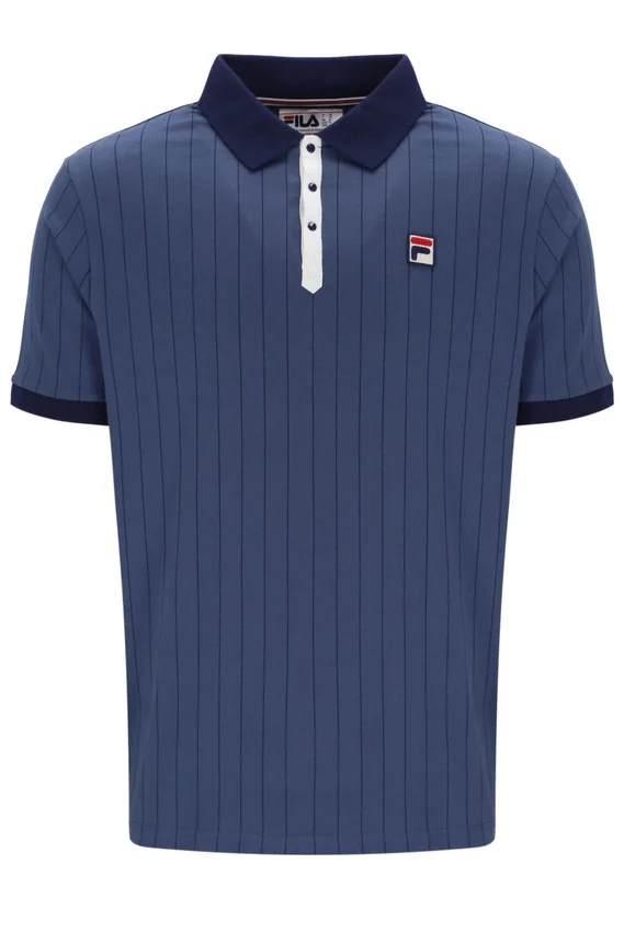 Polo clásico vintage a rayas BB1 en índigo