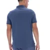 Polo con cremallera Dario en índigo vintage