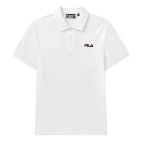 Polo de manga corta con logotipo de abeja bordado, color blanco