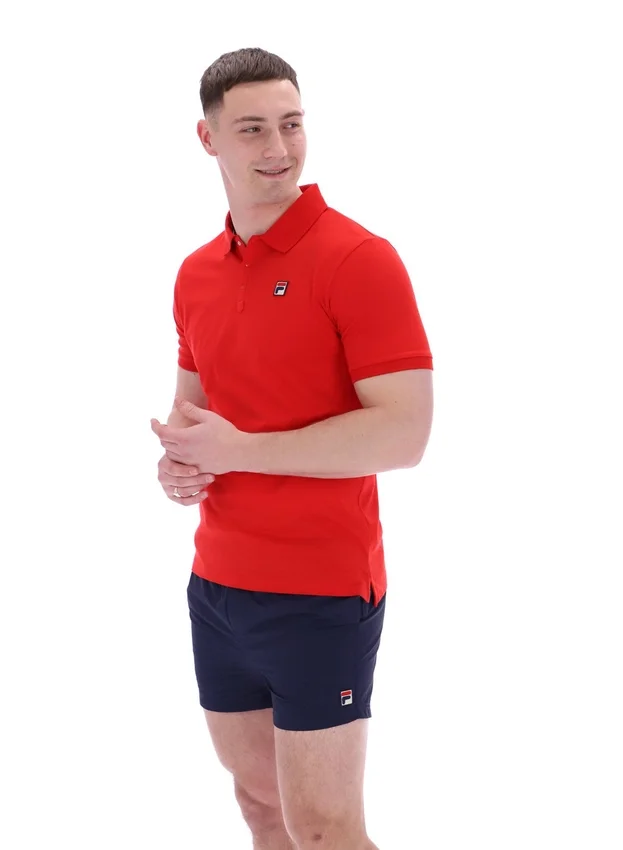Polo de manga corta Fila Red Panatta 2 en pantalones cortos
