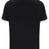 Polo de manga corta Panatta 2 en negro con pantalones cortos
