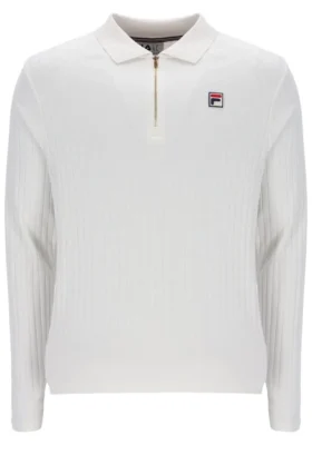 Polo de manga larga Blake en color Gardenia