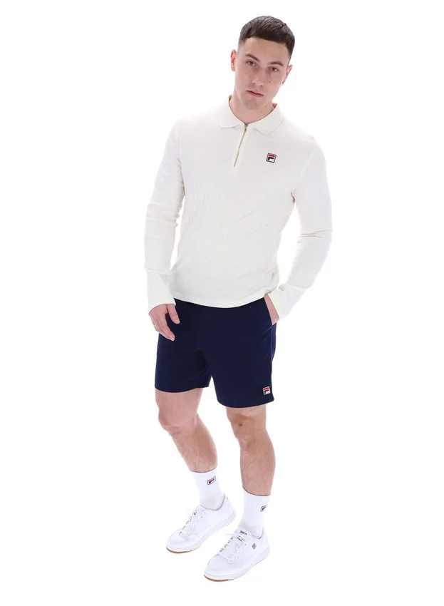 Polo de manga larga Blake en color Gardenia