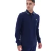 Polo de manga larga con cuello ribeteado Monte de Fila Navy