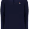 Polo de manga larga con cuello ribeteado Monte de Fila Navy
