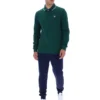Polo de manga larga con cuello ribeteado «Rain Forest Monte»