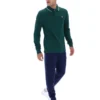 Polo de manga larga con cuello ribeteado «Rain Forest Monte»