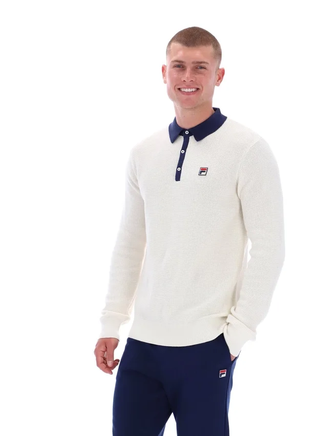 Polo de manga larga con tejido tipo waffle Gardenia Nowell
