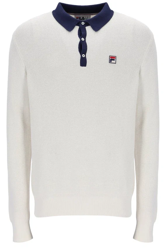 Polo de manga larga con tejido tipo waffle Gardenia Nowell