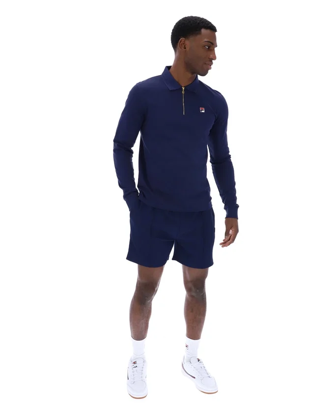 Polo de manga larga Emiliano de Fila en azul marino