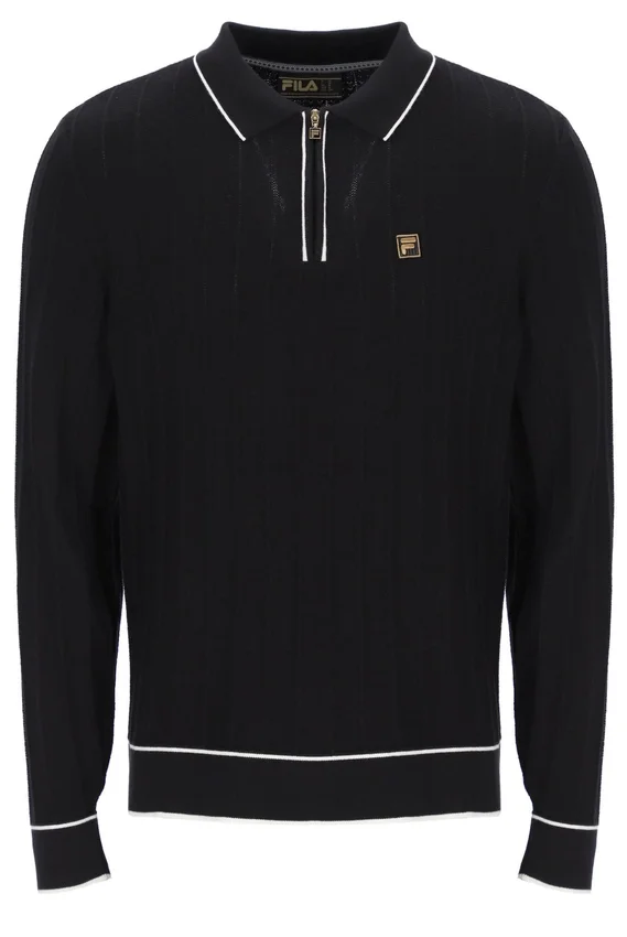 Polo de manga larga Sully en negro