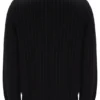 Polo de punto a rayas negro Kobe