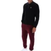 Polo de punto a rayas negro Kobe