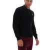 Polo de punto a rayas negro Kobe