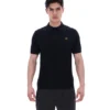 Polo de punto Barns en negro