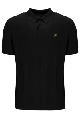 Polo de punto Barns en negro