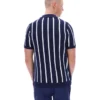 Polo de punto con patchwork de ganchillo Giorgio de Fila en azul marino